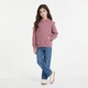 Однотонное худи на флисе oversize для девочки 122-128 см (7-8Y) George розовый - изображение 1