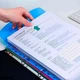 Набір кольорових папок-вкладишів з кнопкою 6 штук Вертикальні - изображение 2