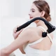 Ручной массажер для тела Fascial Gun 2000 мАч перкуссионный пистолет с 4 насадками для спины и шеи Черный - изображение 6