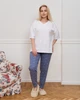 Пижамные штаны Plus Size - синие с луной и звёздами 2XL - изображение 1