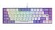 Клавіатура ігрова ajazz ak680 68%, violet-white, blue switch - зображення 1