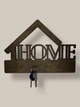 Ключница Home Дом, настенный держатель для ключей, органайзер в прихожую, подарок на новоселье, цвет венге, 270×200 мм - изображение 2