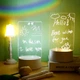 Ночник доска для заметок с LED подсветкой Smart 3D-Creative прямоугольная на подставке USB с маркером - изображение 3