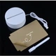 Ночник доска для заметок с LED подсветкой Smart 3D-Creative прямоугольная на подставке USB с маркером - изображение 9