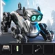 Робот собака на пульте управления Smart Robot Dog 26 см трюковая со звуковыми и световыми эффектами Серебристый - изображение 5