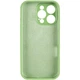 Чохол Silicone Case Full Camera Protective (AA) для Apple iPhone 16 Pro Max (6.9") М'ятний / Mint - изображение 4