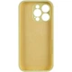 Чохол Silicone Case Full Camera Protective (AA) для Apple iPhone 16 Pro Max (6.9") Жовтий / Mellow Yellow - изображение 3