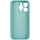 Чохол Silicone Case Full Camera Protective (AA) для Apple iPhone 16 Pro Max (6.9") Бірюзовий / Marine Green - изображение 4