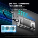 Зовнішня кишеня Orico USB4 M.2 NVMe, сумісний з Thunderbolt 4/3, TCM2 Silver - зображення 6