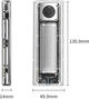 Зовнішня кишеня Orico USB4 M.2 NVMe, сумісний з Thunderbolt 4/3, TCM2 Silver - зображення 4
