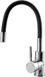 Кухонна мийка Kernau KGS A 4560 1B1D Black Metallic з краном KWT ​​29 Elastic Black - зображення 2