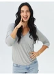 Лонгслив для кормяших H&M M Серый 0586664_свет.сер - изображение 2