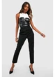 Джинсы boohoo 34 Черный fzz46559_черный - изображение 1
