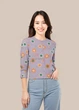 Топ H&M S Светло-фиолетовый 1025615_цветочки - изображение 2