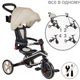 Складной трехколесный велосипед Globber Explorer Trike Foldable 4 в 1 Taupe - изображение 1