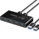 Сплиттер UGREEN US216 USB Switch 2PC 2 in 4 out USB 3.0 Black (30768) - изображение 1