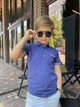 Футболка поло Blueland для мальчика 5-9 лет , 122, Джинс - изображение 3