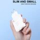 Мережевий зарядний пристрій WUW C217 «Slim» GaN PD25W+QC3.0 (USB+Type-C) white - изображение 2