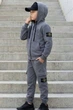 Спортивний костюм Stone Island сірий на 9років 140см арт0293 - зображення 2