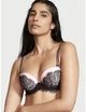 Бюстгальтер Victoria's Secret Dream Angels Lightly Lined Без Push-up Чорний з рожевим 34C - изображение 1