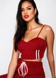 Топ женский Boohoo бордовый, размер M (STK002791-09) - изображение 1