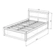 Кровать двухспальная RoMax Loft 120х200 Индастриал/Черный - изображение 4