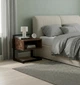 Тумба LOFT Soft приліжкова металевий каркас RoMax 50х50х40 см ДСП Оксид/Чорний - зображення 3