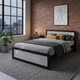 Кровать двухспальная RoMax Loft 120х200 Индастриал/Черный - изображение 2
