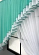 Кухонный комплект VR-Textil № 062к шторка с ламбрекеном бирюзовый с белым 150х170 см (52-1170) - изображение 3