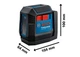 Нівелір лазерний Professional GLL 12-22 до 12м 0.3мм/м Bosch (hoz0014009) - зображення 4