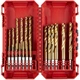Набір свердел по металу RedHEX Shockwave HSS-TiN, 2-10мм, кейс, 19шт Milwaukee (hoz0013295) - зображення 1