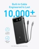 Портативний зарядний пристрій PowerCore - 20000 mAh 87W PD Built-In USB-C Cable Black Anker (teh0027063) - зображення 3