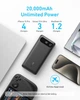 Портативний зарядний пристрій PowerCore - 20000 mAh 87W PD Built-In USB-C Cable Black Anker (teh0027063) - зображення 5
