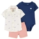 Комплект Carter's 3в1 боди, рубашка, шорты для мальчика 81-86 см (1S429610_24M) - изображение 1