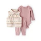 Комплект Carter's 3в1 боді, жилет, штани для дівчинки 81-86 см (1U042210_24M) - зображення 1