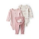 Комплект Carter's 3в1 2 боді, штани для дівчинки 55-61 см (1U023710_3M) - зображення 1
