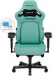Кресло геймерское игровое Anda Seat Kaiser 4 Size XL до 180 кг Green Premium PVC с четырёхуровневой поясничной поддержкой (AD12YDDC-XLL-20-E-PV/C) - изображение 1