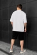 Літній комплект футболка Staff di black & white oversize M - зображення 2