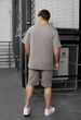 Літній комплект футболка+шорти Staff ra gray oversize XS - зображення 2