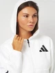 Толстовка на молнии с капюшоном женская Adidas W Z.N.E. Fz JE7849 2XS White (4067896194721) - изображение 4