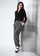 Жіночі спортивні штани Staff ret dark gray reflective fleece S - изображение 5