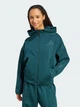Толстовка на молнии с капюшоном женская Adidas W Z.N.E. Fz&nbsp;JW5321 M Зеленая (4068808973229) - изображение 1