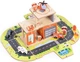 Drewniany zestaw do zabawy EcoToys Garaż straży pożarnej 2 w 1 1089 (5905817007004) - obraz 2