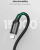 Кабель USB 2.0 Type-C M-Lightning M, 2 м, 3A, Nickel Plating ABS Shell Чорний, US171 UGREEN - зображення 3