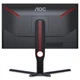 Монітор TFT 24.5" AOC 25G3ZM/BK, VA, 240 Гц, 0,5 мс, 2х HDMI, DP, USB-hub, HAS, Pivot, чорний - зображення 4