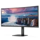 Монітор TFT 34" AOC CU34V5C/BK, WQHD, VA, 100Гц, 1 мс, вигнутий, HDMI, DP, USB-C, USB-hub, колонки, чорний - изображение 3