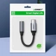 Кабель Type C-AUX Audio M/F 0.10м UGREEN AV142 Чорний - зображення 4
