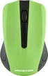 Мышка Modecom MC-WM9, беспроводная, 2кн., 1200dpi, нано ресивер черная-зеленая - изображение 1