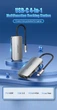 Док-станція USB3.1 Type-C --> HDMI/VGA/USB 3.0/PD 100W Hub 4-in-1 Vention - изображение 3