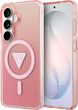 Etui Guess IML Gradient Triangle MagSafe do Samsung Galaxy S26 Pink (3666339613662) - obraz 1